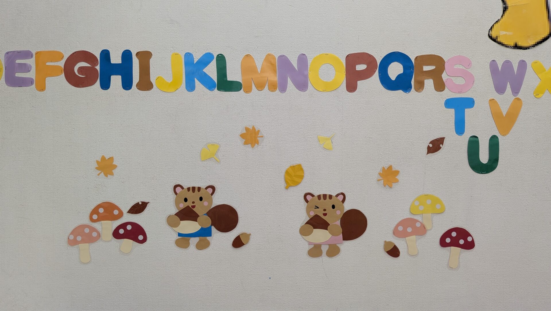 秋のデコレーションもカワイイよ🍄