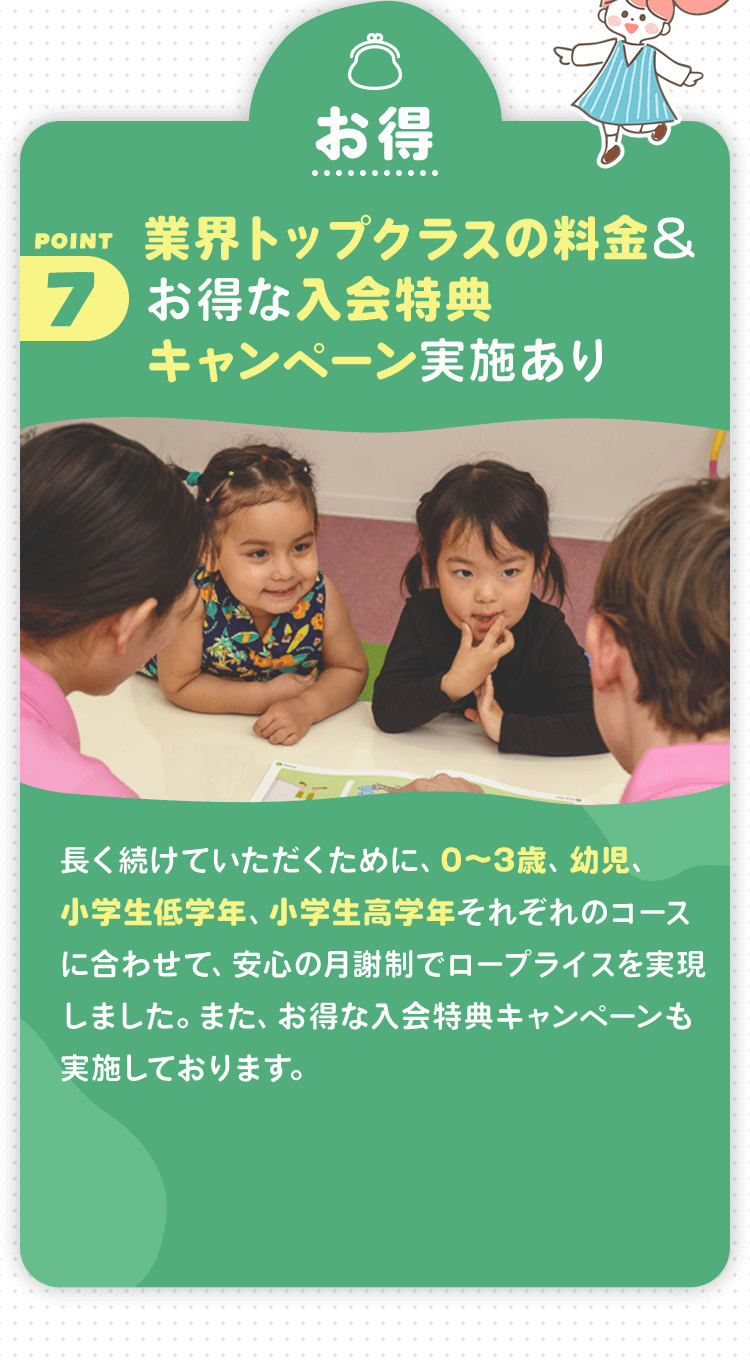 point7 業界トップクラスの料金＆お得な入会特典キャンペーン実施あり